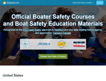 Tablet Screenshot of boat-ed.com